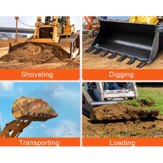 Frontālā kausa zobi papildus plāksne 130cm universāls pielietojums visu veidu traktoriem