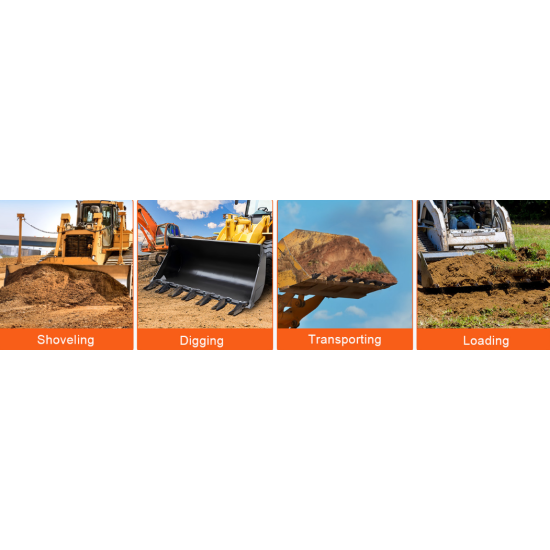 Frontālā kausa zobi papildus plāksne 120cm universāls pielietojums visu veidu traktoriem