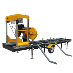 Mobilais gateris lentzāģis 4m ar pagarinājumu 2m, piekabe, baļķu pacelšanas mehānisms, benzīna motors, viss iespējamais aprīkojums