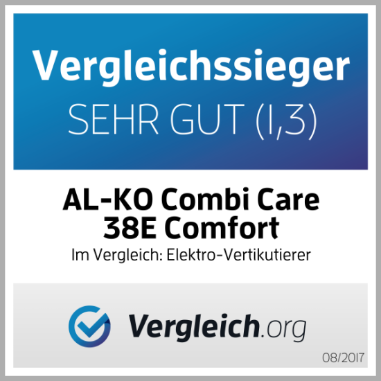 Aerators AL-KO Combi Care 38E , elektriskais zāles aerators, elektrisks 220V, Top modelis