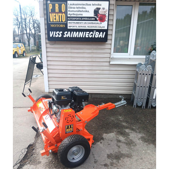 Pļaujmašīna ATV mulčētājs zāles pļāvējs jaunums atverama aizmugure piekabināms riteņi sānos vai aizmugurē ATV120 18Zs motors