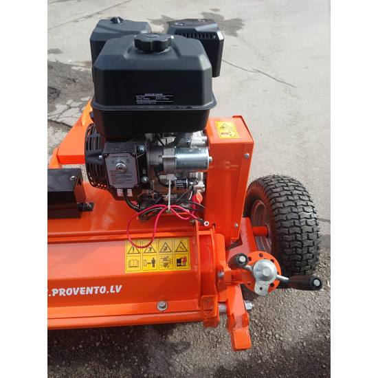 Pļaujmašīna ATV mulčētājs zāles pļāvējs jaunums atverama aizmugure piekabināms riteņi sānos vai aizmugurē ATV120 18Zs motors