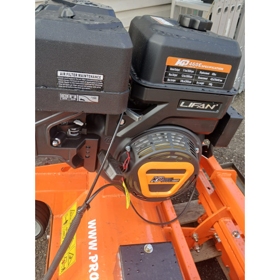 Pļaujmašīna ATV kvadraciklam priekšā piekabināms mulčētājs zāles pļāvējs ar motoru elektrostarts ATVF120 benzīna 18Zs motors