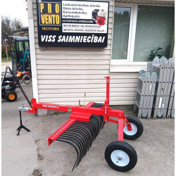 Grābeklis piekabināms gružu lapu savākšanai ceļa līdzināšanai 1,55m