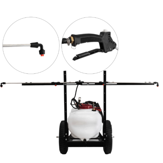 Miglotājs smidzinātājs dārzam zālienam universāls 60Litri 12V pievienojams kvadraciklam ATV, mini traktoram, mašīnai un tml.