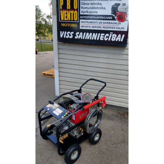 Augstspiediena mazgātājs SW3600DE, ar dīzeļa motoru 10Zs, elektrostarts, max spiediens 248Bar, ūdens 1092 l/h