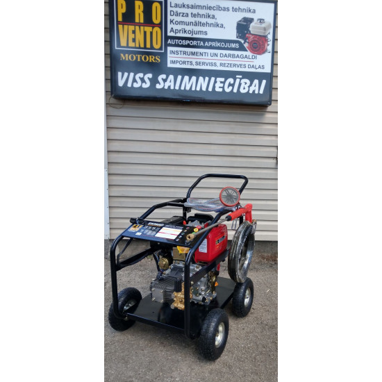 Augstspiediena mazgātājs SW3600DE, ar dīzeļa motoru 10Zs, elektrostarts, max spiediens 248Bar, ūdens 1092 l/h