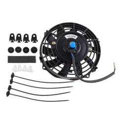 Ventilators dzesēšanas sistēmai 250mm ( 9'' ) 12V 80W abpusēja darbība pēc izvēles iesūc vai izpūš plaša pielietojuma universāls komplektā arī stiprinājumi
