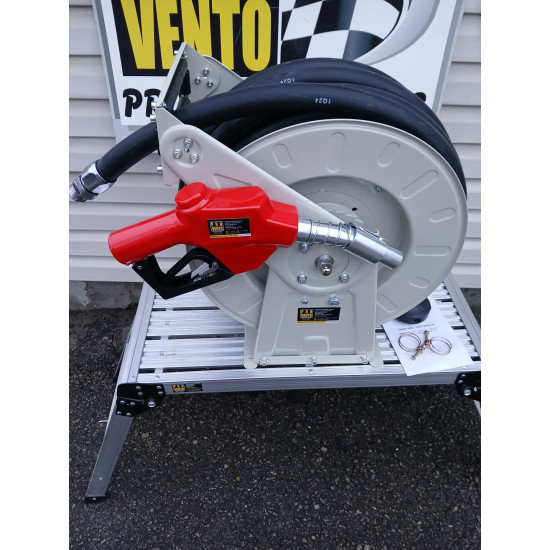 Degvielas piegādes šļūtene 15m ar spoli un automātisko uzpildes pistoli dīzeļdegvielas uzpildes iekārta Mini DUS