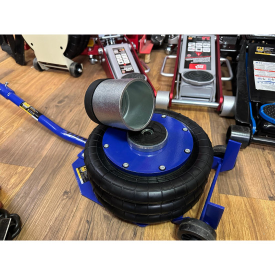 Domkrats pneimatiskais pacēlājs ar gaisu darbināms 3,5t celtspēja 150mm - 500mm garais rokturis komplektā adapteris