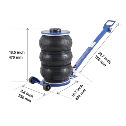 Domkrats pneimatiskais pacēlājs ar gaisu darbināms 5T celtspēja regulējams kāts Eiropas tirgum pneumatic jack