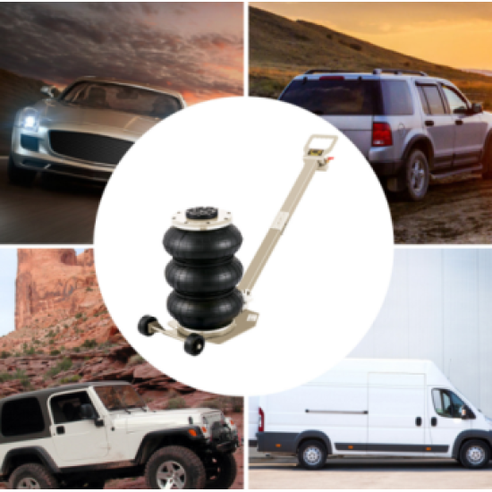 Domkrats pneimatiskais pacēlājs ar gaisu darbināms 3T celtspēja regulējams kāts