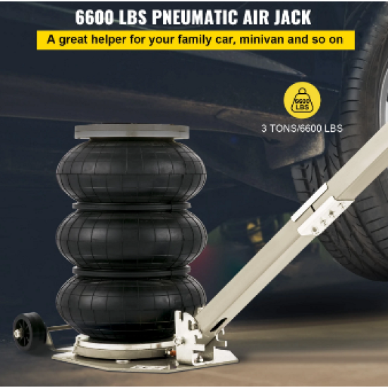 Domkrats pneimatiskais pacēlājs ar gaisu darbināms 3T celtspēja regulējams kāts