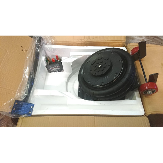 Domkrats pneimatiskais pacēlājs ar gaisu darbināms 3,5t celtspēja 150mm - 500mm garais rokturis komplektā adapteris