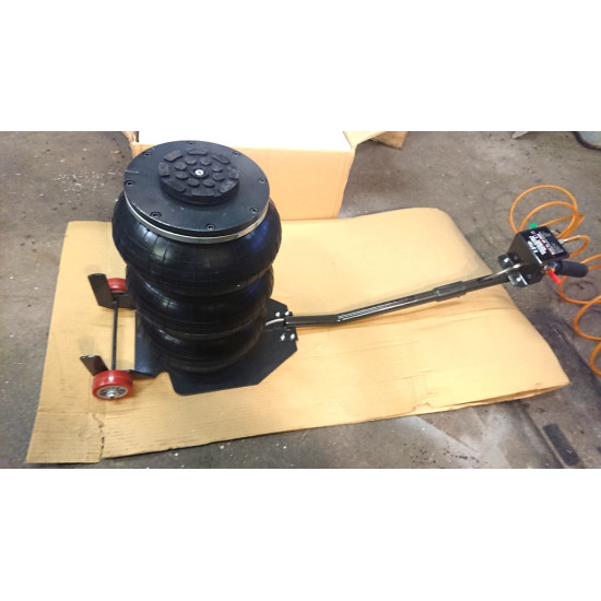 Domkrats pneimatiskais pacēlājs ar gaisu darbināms 4t celtspēja drošības vārsts 150mm - 400mm