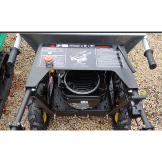 Moto ķerra Motorrati ar jaunā tipa Stage V motoru Briggs Stratton ar elektrisku startēšanu, dumperis - vedējs, pašizgāzējs ar motoru, dumpers 5,5 Zs 4x4