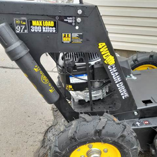 Moto ķerra Motorrati ar jaunā tipa Stage V motoru Briggs Stratton ar elektrisku startēšanu, dumperis - vedējs, pašizgāzējs ar motoru, dumpers 5,5 Zs 4x4