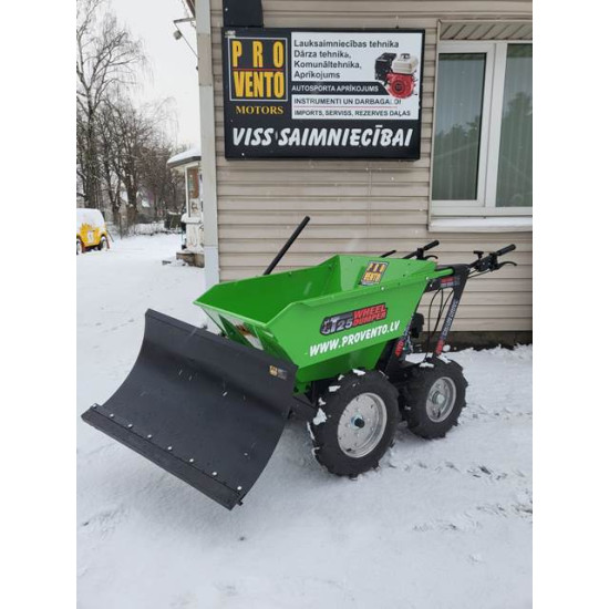 Moto ķerra, Sniega šķūris ar lāpstu, Motorrati ar motoru, dumperis - vedējs, pašizgāzējs ar motoru, dumpers 5,5 Zs 4x4