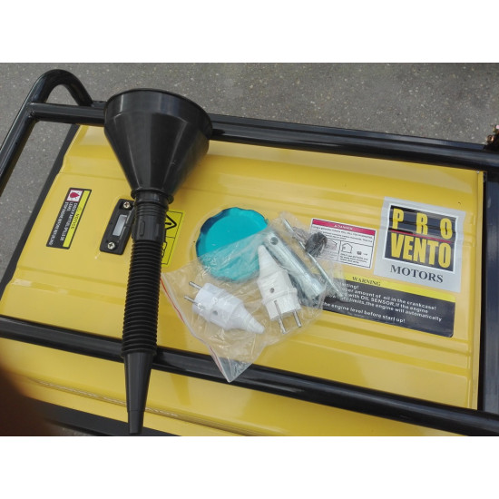 Ģenerators S7500CXE  220V Max 6,5kW, benzīndzinējs, ar elektrisko starteri, ar riteņiem