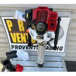 Stabu dzinējs pāļu dzinējs prese 55/70mm iedzinējs žoga stabu sitamais ar lielo 52cc benzīna motoru