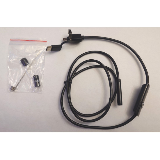 Kamera, videokamera endoskops Type-C / Micro Usb / USB, Universāls 3 in 1 pieslēgums USB Micro USB vai Type C vienā štekerī Android Cietais kabelis