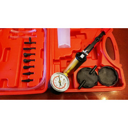 Vakuuma sūknis, 2 darbību mērierīce, līdz 1Bar - vakuums, bremžu sistēmas remontam, karburatoru pārbaudei utt.