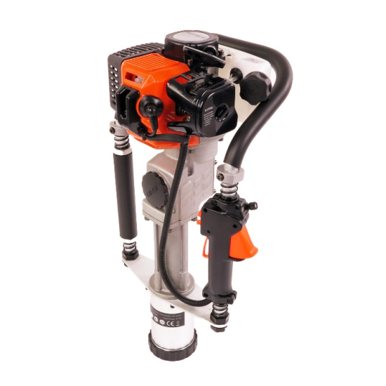 Stabu dzinējs pāļu dzinējs prese līdz 80mm iedzinējs žoga žogu stabu sitamais ar benzīna motoru 32cc