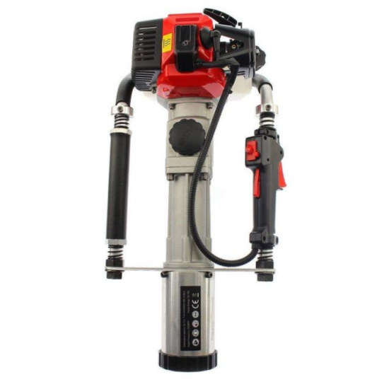 Stabu dzinējs pāļu dzinējs prese līdz 80mm iedzinējs žoga žogu stabu sitamais ar benzīna motoru 32cc