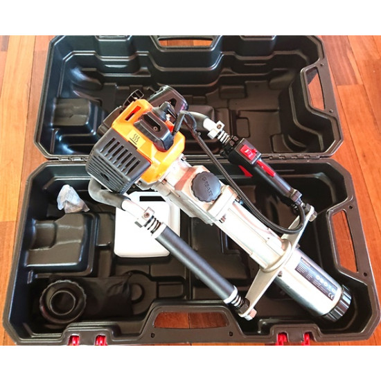 Stabu dzinējs pāļu dzinējs prese līdz 80mm iedzinējs žoga žogu stabu sitamais ar benzīna motoru 32cc