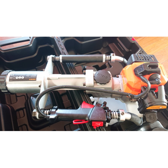 Stabu dzinējs pāļu dzinējs prese līdz 80mm iedzinējs žoga žogu stabu sitamais ar benzīna motoru 32cc