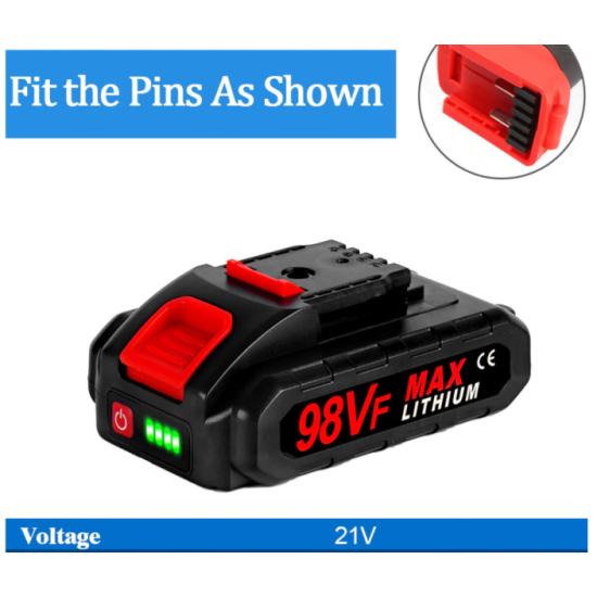 Baterija akumulators zaru zāģim urbjmašīnām un citām ierīcēm 21V 1500 mAh