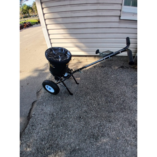 Kaisītājs sāls smiltis mēslojums minerālmēsli sēklas izkliedētājs sējmašīna stumjams 23l universāls pielietojums ziemā un vasarā