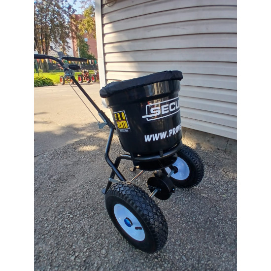 Kaisītājs sāls smiltis mēslojums minerālmēsli sēklas izkliedētājs sējmašīna stumjams 23l universāls pielietojums ziemā un vasarā