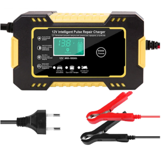 Akumulatoru lādējamā ierīce ineliģentais lādētājs GEL ,AGM VRLA ar digitālu displeju un visiem pārējiem akumulatoriem 12V max 6 A