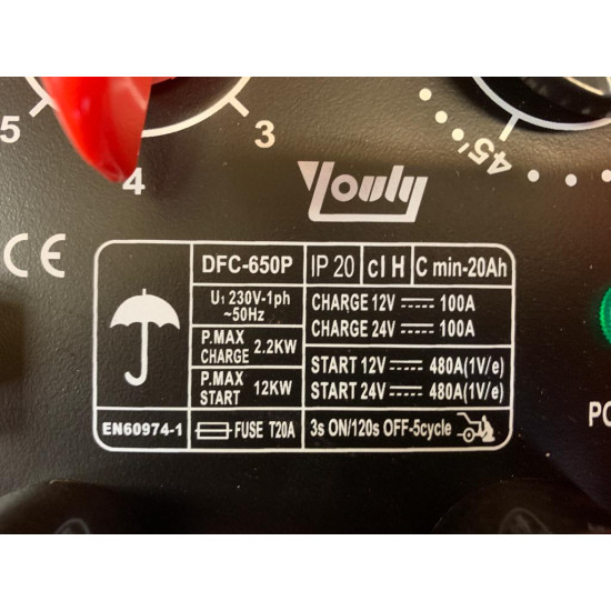 Akumulatoru lādētājs DFC 650P BOOST lādējamā ierīce ar starta funkciju taimeris Youli  Jaunais dizains ar papildus jaudu