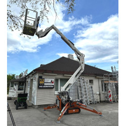 Groza pacēlājs 13m ar kāpurķēdēm Easy Lift 130 ar benzīna motoru/220V lietots labā darba kārtībā