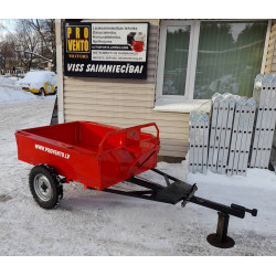 Piekabe motoblokam universāla 1,4m  x 1m x 0,30 m