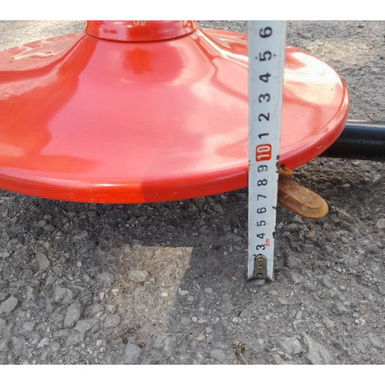 Pļaujmašīna motoblokiem, mini traktoriem. Ar siksnas piedziņu. Rotējošie naži.