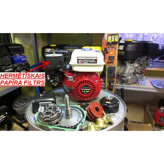 Motors Slong 7,5ZS GX210  Holzingers Honda 7,5Hp Lifan Loncin Zongshen Briggs&Stratton u.c. motoru aizvietotājs 4Takt BENZINMOTOR mit 7,5PS  Kartmotor  Standmotor Gasoline engine motobloka motors