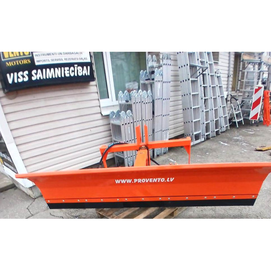 Sniega lāpsta 2,5m traktoram priekšā vai aizmugurē universāla hidrauliska Euro sakabe
