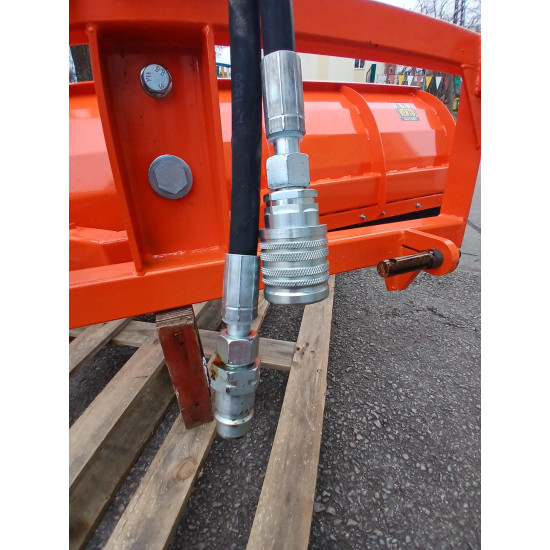 Sniega lāpsta 2,5m traktoram priekšā vai aizmugurē universāla hidrauliska Euro sakabe