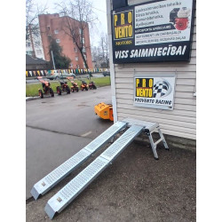Rampas laipas uzbraucamās 2 gab. komplekts salokāmas celtspēja kopā 400kg 
