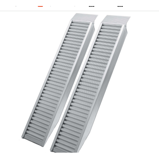 Rampas laipas uzbraucamās 1,61m max celtspēja 4050 kg uz abām rampām kopā