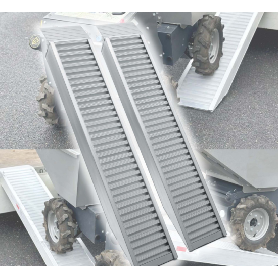 Rampas laipas uzbraucamās 1,61m max celtspēja 4050 kg uz abām rampām kopā