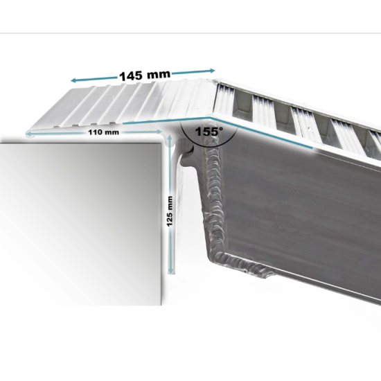 Rampas laipas uzbraucamās 1,61m max celtspēja 4050 kg uz abām rampām kopā