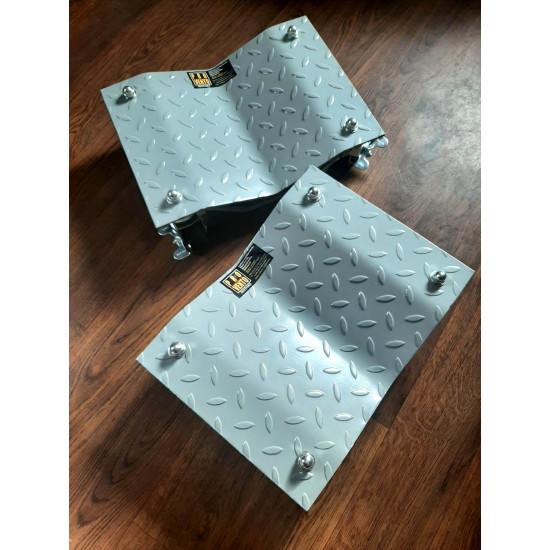 Auto ratiņu komplekts 2 gab. Transporta pārvietošanas platformas, Ratiņi automašīnu pārvietošanai paliktnis auto stumšanai 2 gab. komplekts