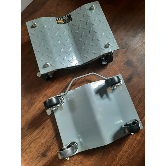 Auto ratiņu komplekts 2 gab. Transporta pārvietošanas platformas, Ratiņi automašīnu pārvietošanai paliktnis auto stumšanai 2 gab. komplekts