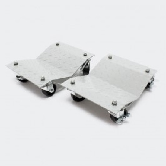 Auto ratiņu komplekts 2 gab. Transporta pārvietošanas platformas, Ratiņi automašīnu pārvietošanai paliktnis auto stumšanai 2 gab. komplekts