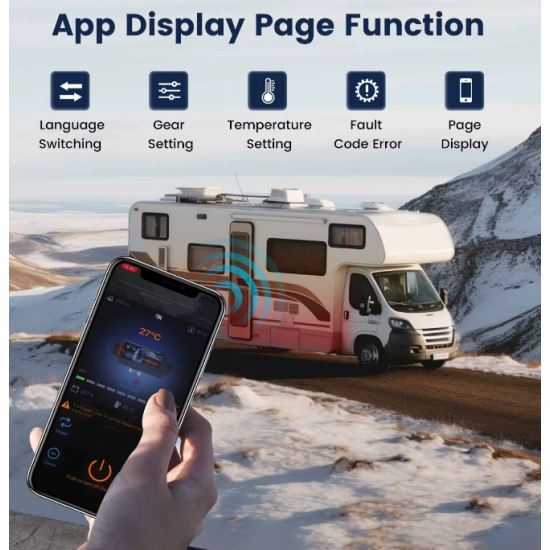 Autonomā apkure apsilde salonam 220V / 12 / 24V  5-8 Kw salona sildītājs koferī ar rokturi un ritenīšiem dīzeļdegvielas sildītājs ar dīzeļdegvielu Webasto Eberspacher Airtronic analogs