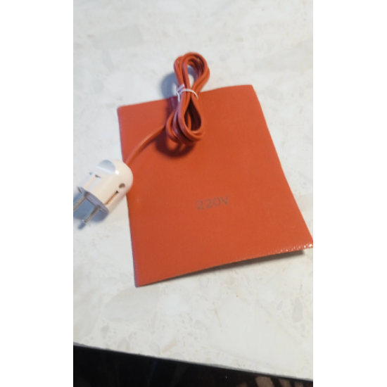 Silikona sildītājs motora priekšapsilde apsilde priekšsildītājs elastīga karsējoša uzlīme 220V 300w 15x20cm rūpniecībai mašīnām traktoriem tehnikai universāls pielietojums